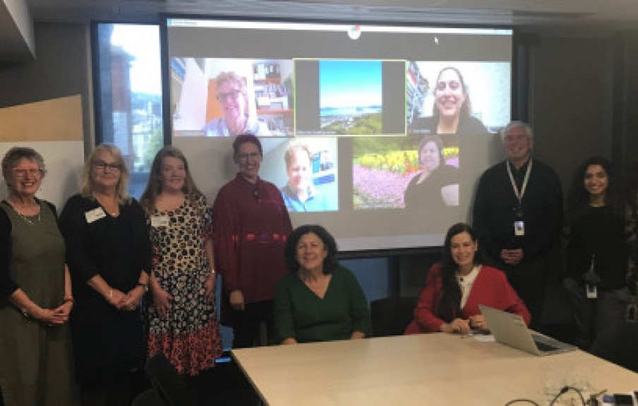 Meeting participants, including some who joined us on Zoom
